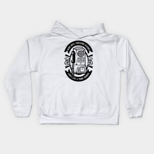 Phone Number Bank Account Kids Hoodie